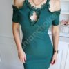 Rochie eleganta din dantela- verde - cod 2302-4