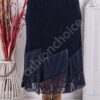 Fusta maxi cu elemente din dantela-bleumarin-cod 647-1