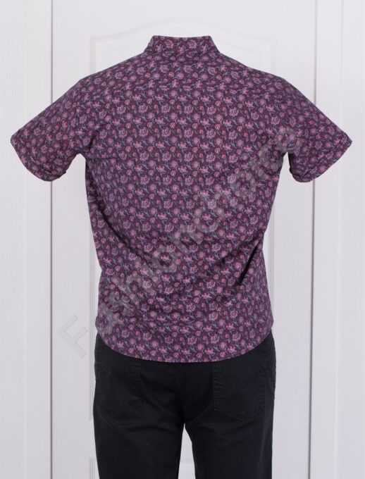 Camasa eleganta cu imprimeu floral /3XL-6XL/-mov cod 2106-1