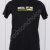 Bluza maxi cu inscris SOCIAL OFLINE /2XL-8XL/-cod 147