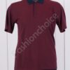 Bluza maxi barbati cu guler si buzunar-bordo cod 9056-1
