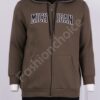 Hanorac vatuit cu aplicatie MICHIGAN-kaki cod 21519-1