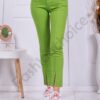 Blugi de dama Slim cu fante-verde cod 8108