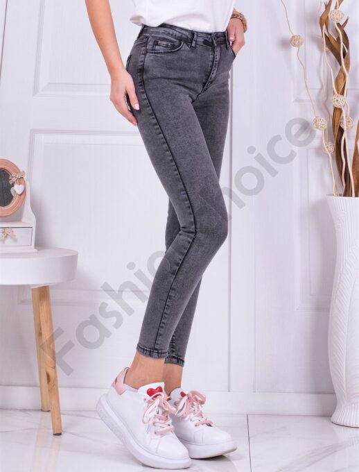 Blugi de dama Slim Fit - gri cod 7310