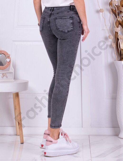 Blugi de dama Slim Fit - gri cod 7310