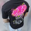 Tricou negru cu inscris Small step every day-cod 6658