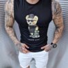 Tricou Skate king fara maneci-negru-cod 4309-1