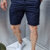 Pantalon scurt pentru barbati cu buzunare-albastru inchis cod 1450-5