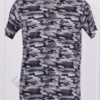 Bluza maxi cu print camuflaj-gri cod 22142