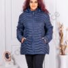 Geaca de dama in marimi super maxi-bleumarin cod 2218-3