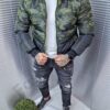 Geaca barbati cu imprimeu camuflaj cod 7272