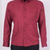 Camasa maxi cu buzunar si broderie-bordo cod 198-2