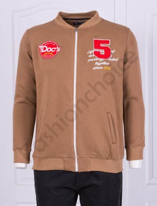 Hanorac vatuit cu aplicatie-camel cod 22606