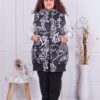 Vesta maxi cu design modern si buzunare-negru cod 1059