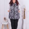 Vesta maxi cu print litere si buzinare cod 22052