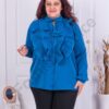 Camasa maxi cu jabou-petrol cod 70206-2