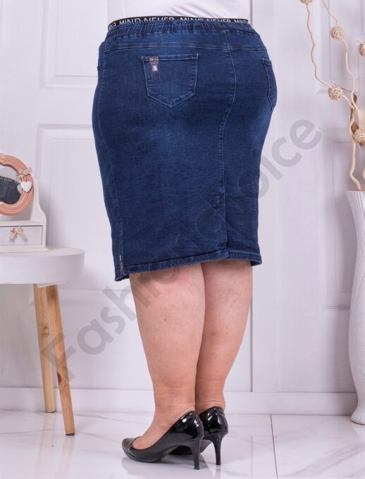 Fusta maxi din denim-albastru cod 3113-1
