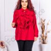 Camasa maxi cu jabou-rosu cod 70206-1