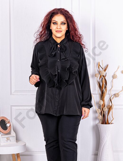 Camasa maxi cu jabou-negru cod 70206