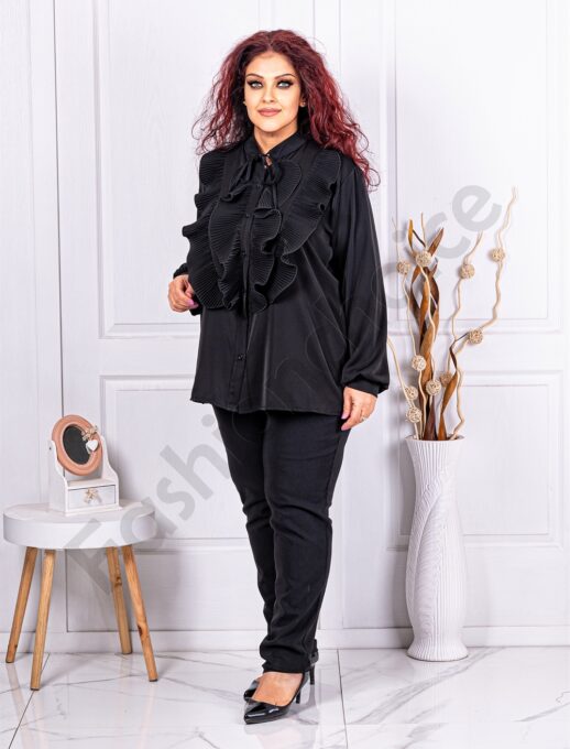 Camasa maxi cu jabou-negru cod 70206