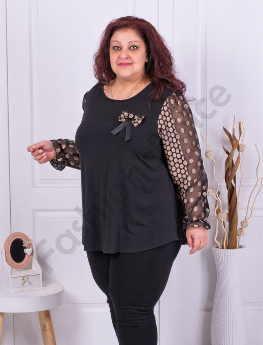 Tunica eleganta cu maneci din tull cod 22062
