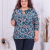 Bluza eleganta cu print floral cod 23003-1