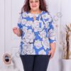 Bluza eleganta cu imprimeu trandafiri cod 23003-2