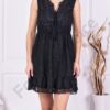 Rochie din dantela culoare negru cod 1082-1