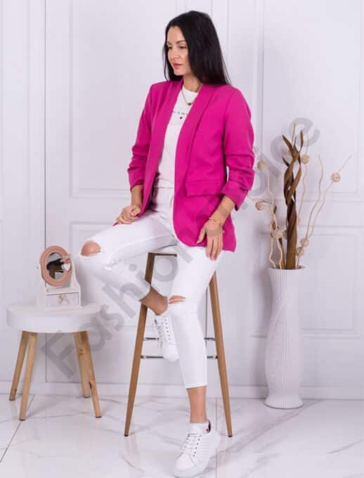 Blazer de dama oversize-fucsia cod 9790-5