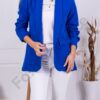 Blazer de dama oversize-albastru regal cod 9790-2