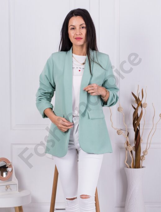 Blazer de dama oversize-menta cod 9790-3