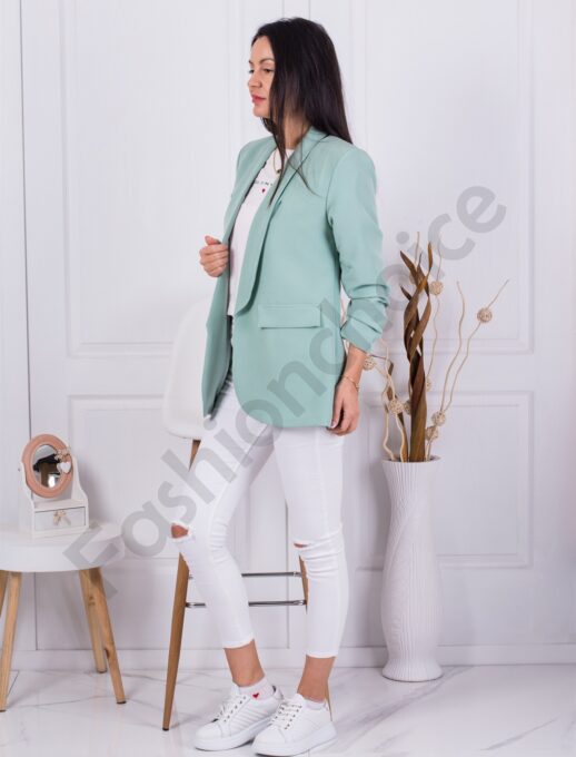Blazer de dama oversize-menta cod 9790-3
