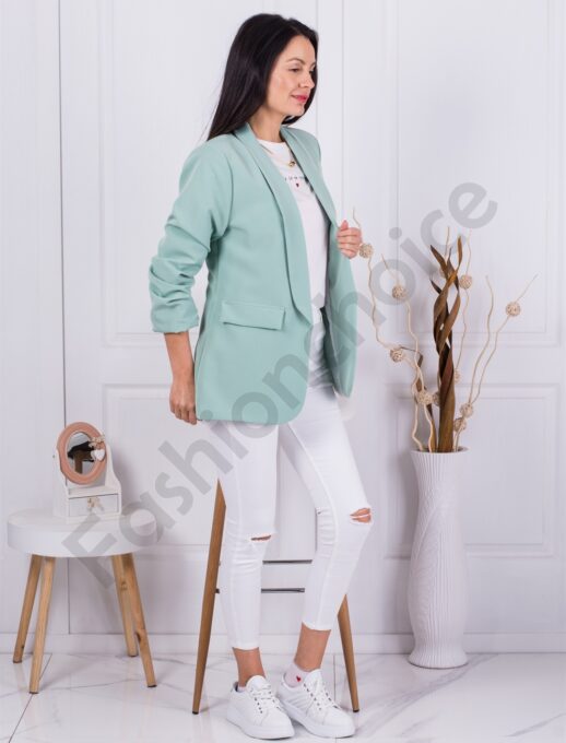 Blazer de dama oversize-menta cod 9790-3