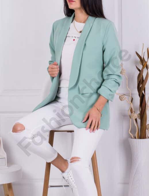 Blazer de dama oversize-menta cod 9790-3