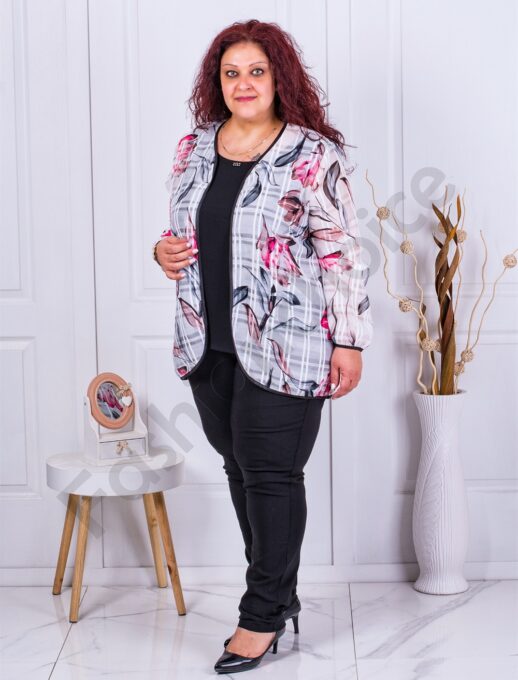 Set elegant din doua piese cu desen in flori cod 23010-1