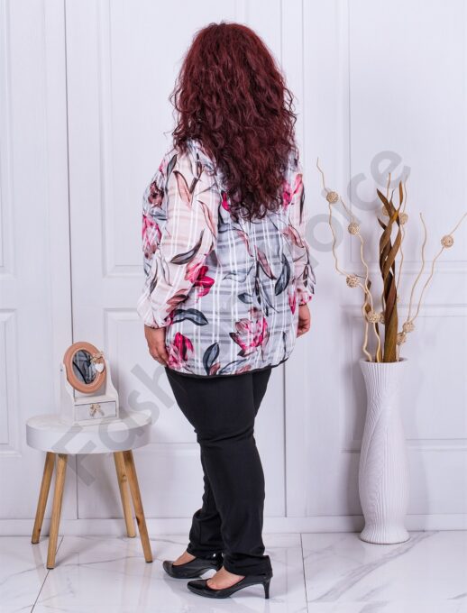 Set elegant din doua piese cu desen in flori cod 23010-1