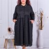 Rochie maxi in clos si combinatie cu dantela cod 7542