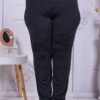 Pantalon maxi cu elastic in talie-negru cod 23572