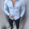 Camasa pentru barbati SLIM FIT-albastru deschis cod 2313-2