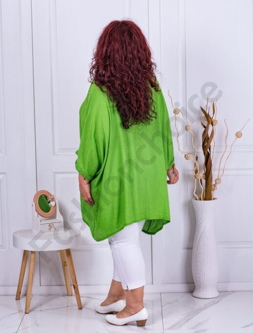 Tunica tip poncho+cadou colier-verde cod 9181-6