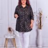 Camasa maxi cu cercuri aurii cod 1357-6