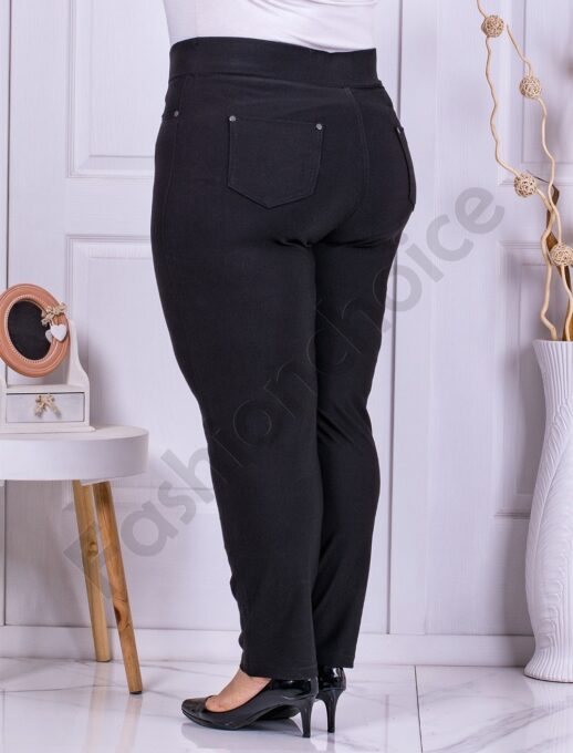 Pantalon maxi cu efect Push up si inscriptie cod 8050