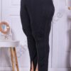 Pantalon maxi cu fante-negru cod 1364