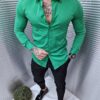 Camasa oficiala cu guler-verde cod 6002