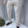 Pantalon Italian din in cu buzunare-capucino cod 7269-4