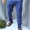 Pantalon de vara pentru barbati din In-albastru cod 689