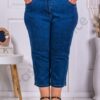 Blugi maxi pentru vara cu lungime 7/8-albastru cod 231307