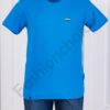 Tricou maxi barbati cu imprimeu mic-albastru cod 236009-2
