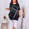 Tunica maxi cu linii multicolor si pietircele cod 0501