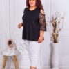 Bluza maxi cu maneci din dantela cod 0282